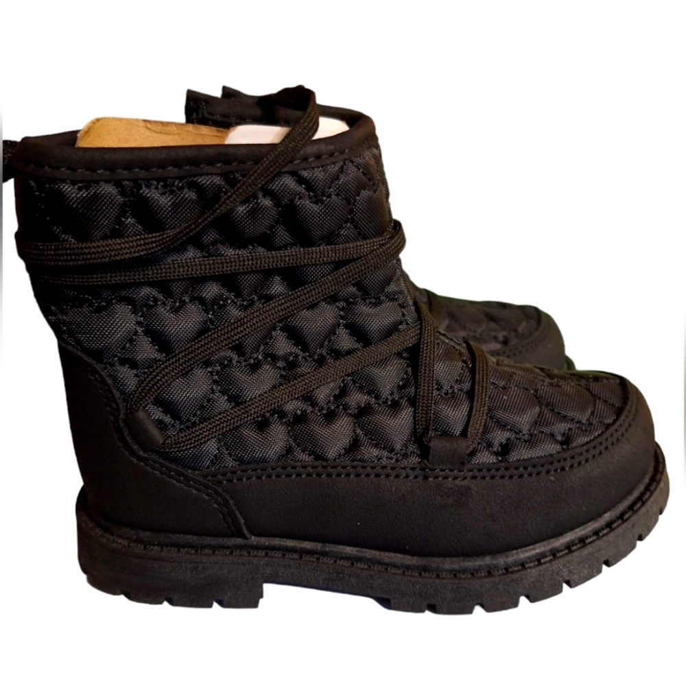 Carter's Tayla Toddler Girl Quilted Fashion Boots Size 10M Black